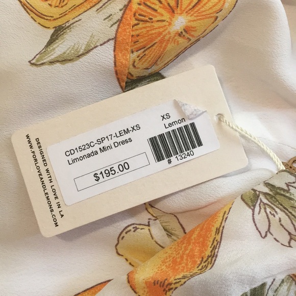 NWT for love and lemons limonada mini dress! - Picture 2 of 4